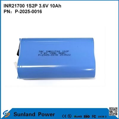INR21700 1S2P 3.6V 10Ah Batteria ad alta scarica per dispositivi ad alta potenza