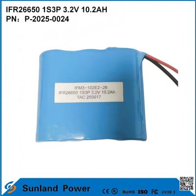 Una grande quantità di batterie IFR26650 1S3P 3.2V 10.2Ah, disponibili per sistemi di accumulo di energia OEM, utensili elettrici e alimentazione di backup