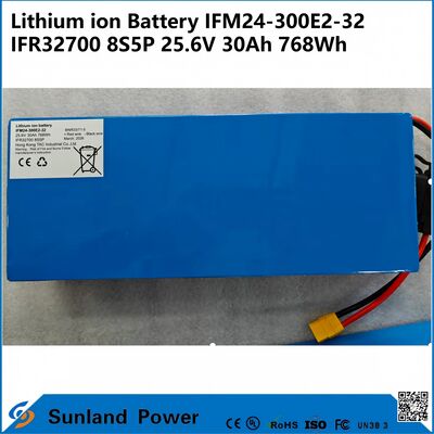 IFM Pro 25.6V 30Ah Batteria industriale    Powered by IFR32700 Cells, 8S5P, 768Wh. Costruito per AGV, Robot e Solar Storage.
