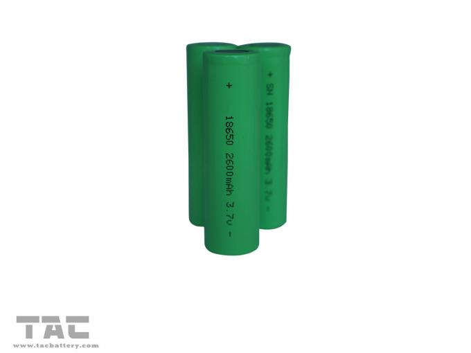 Litio Ion Cylindrical Batteries di capacità elevata 3.7v 18650 2600mAh