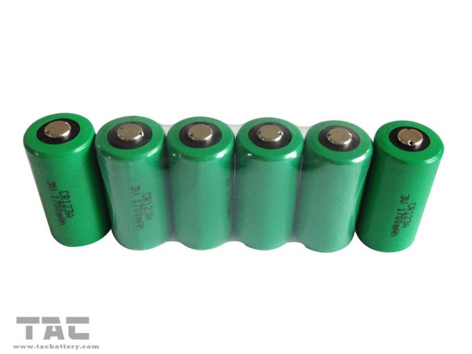 Batteria di Li-mn di capacità elevata 3.0V CR123A 1700mAh