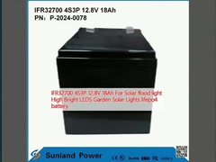 IFR32700 4S3P 12.8V 18Ah Per luce solare alta luminosità LEDS giardino Luci solari batteria vita