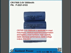 CR17505 3.0V 3000mAh è applicabile a strumenti intelligenti, attrezzature mediche, trasporto e logistica, mobili intelligenti.lunghi servizi