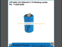 CR14250 3,0V 800mAh + 1,75 ago di saldatura