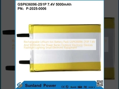 Batteria ricaricabile agli ioni di litio GSP636096-2S1P 7.4V E 5000mAh Per banche di alimentazione Apparecchi elettronici esterni Lanterna elettrica Illuminazione Piccole apparecchiature elettroniche