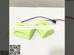 2000mAh Batterie AA ricaricabili NiMH con 500 cicli