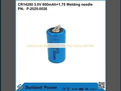 CR14250 3.0V 800MAH+1.75 BATTERIA CON PUNTI DI SALDATURA