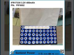 Batteria IFR17335 3.2V 450mah
