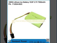 Batteria agli ioni di litio 18650 1S3P 3.7V 7500mAh