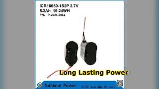 Accensione con batteria ricaricabile da 5,2 Ah