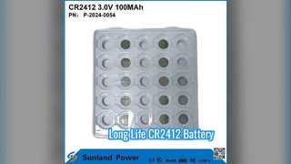 Batteria CR2412 Lunga Durata 3V 100MAH